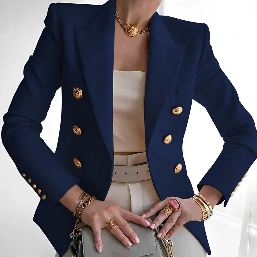 Monroe Getailleerde Jas met Knoopdetails