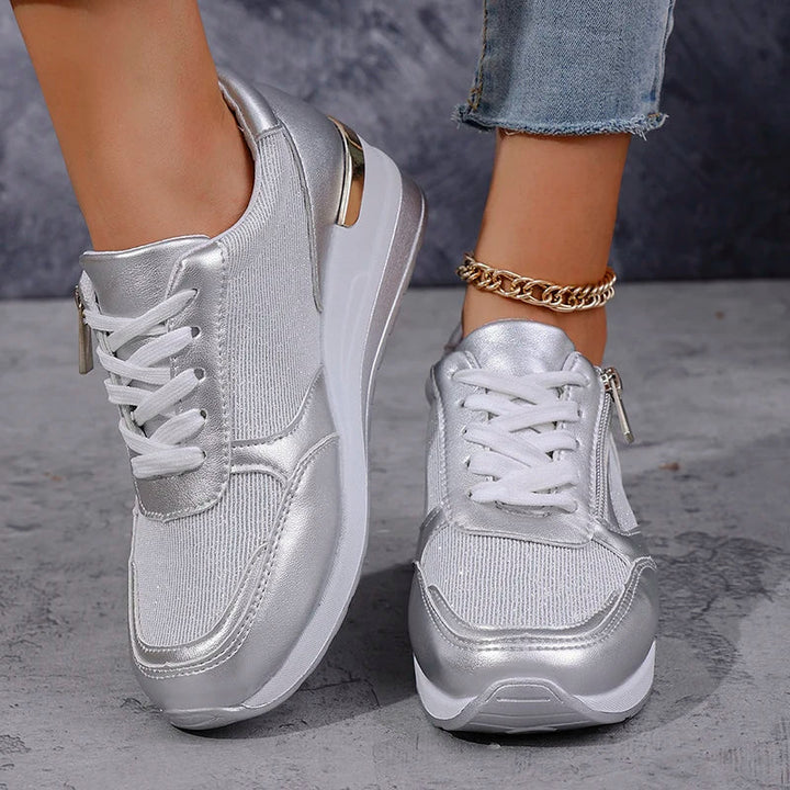 Stellara Comfortabele Sneakers met Ritssluiting