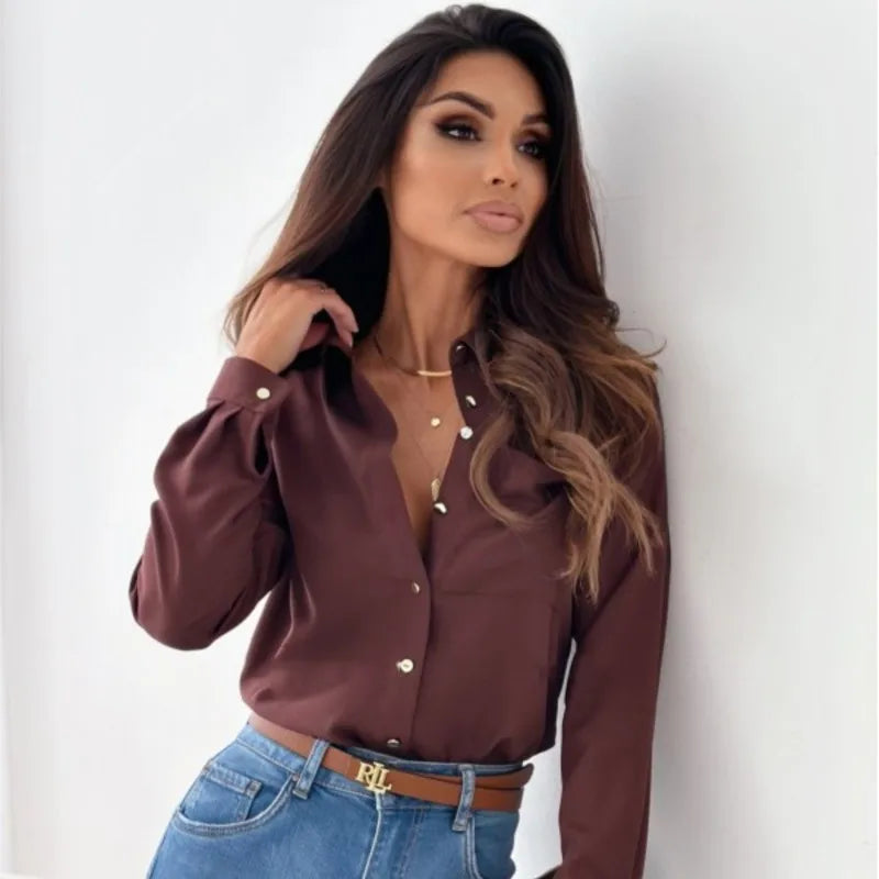 Lunéa Relaxte Blouse met V-hals