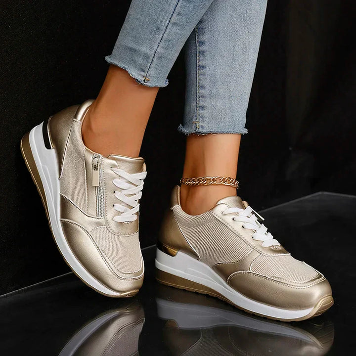 Stellara Comfortabele Sneakers met Ritssluiting