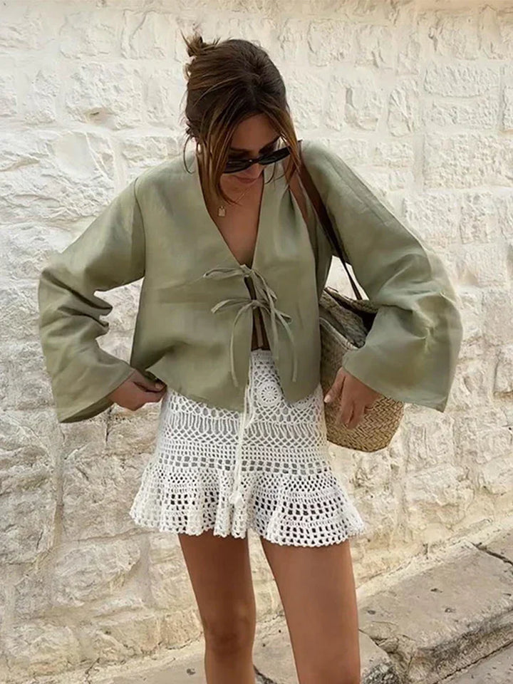 Giorgia Elegante Blouse met V-hals