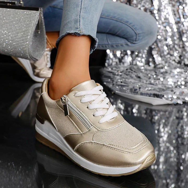 Stellara Comfortabele Sneakers met Ritssluiting