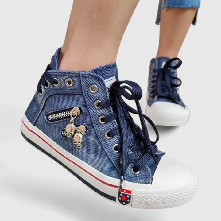 Freya Comfortabele Sneakers met Ritssluiting