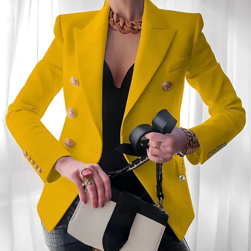 Monroe Getailleerde Jas met Knoopdetails