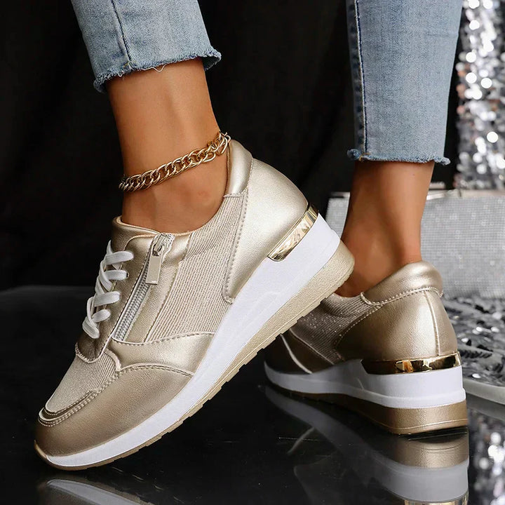 Stellara Comfortabele Sneakers met Ritssluiting