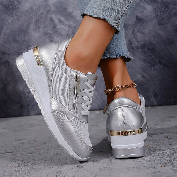 Stellara Comfortabele Sneakers met Ritssluiting