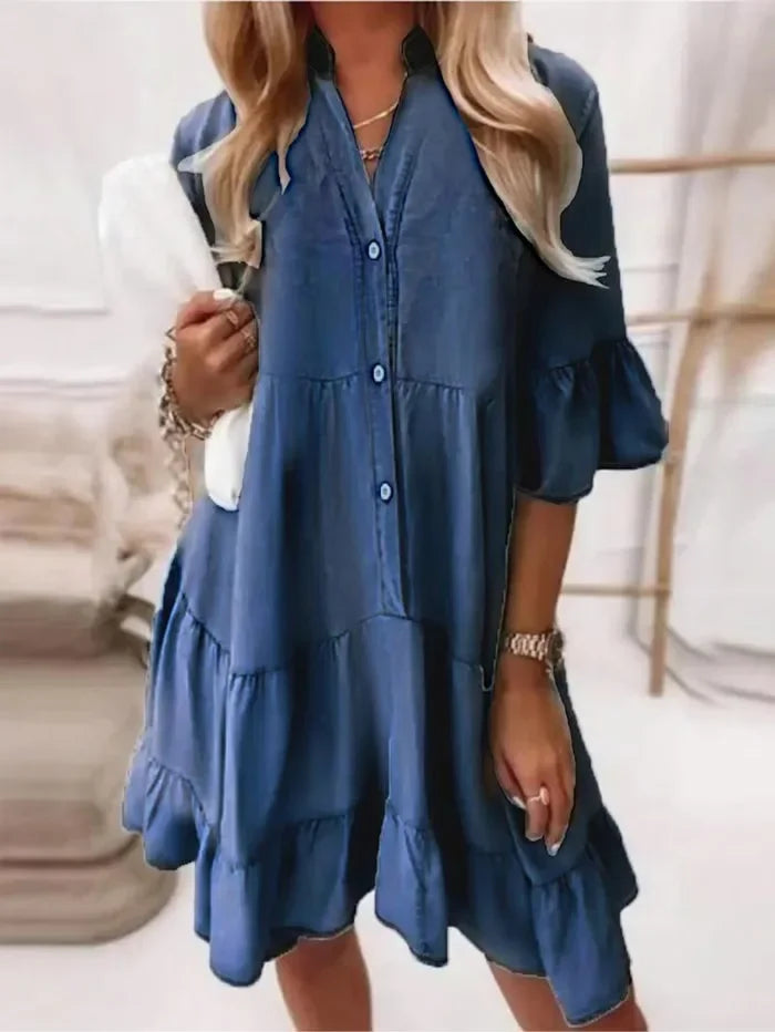 Billie Stijlvolle Mini Jurk met V-hals
