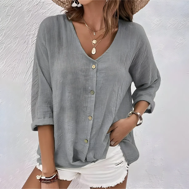 Marcia Stijlvolle Blouse met V-hals