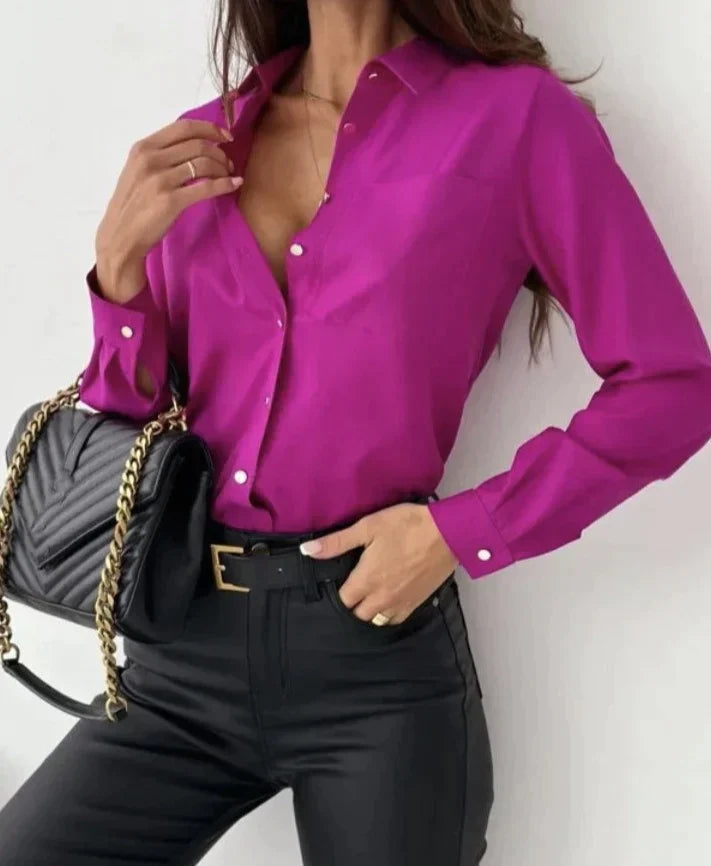 Lunéa Relaxte Blouse met V-hals