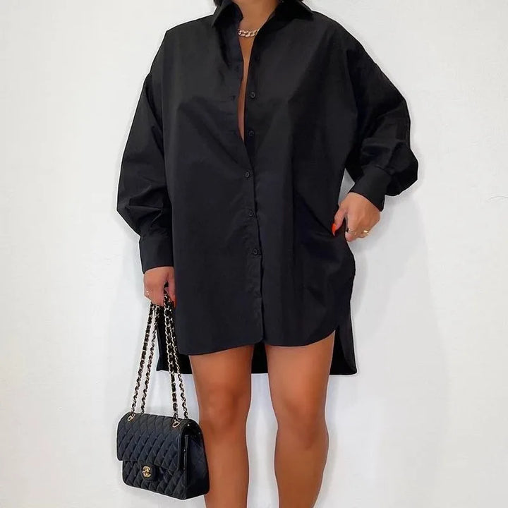 Anouck Relaxte Jurk met Knoopdetails