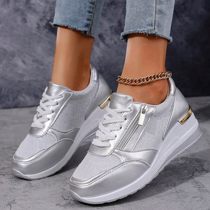 Stellara Comfortabele Sneakers met Ritssluiting