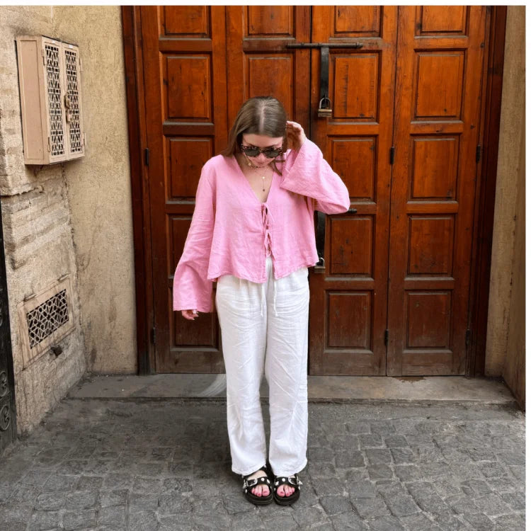 Giorgia Elegante Blouse met V-hals