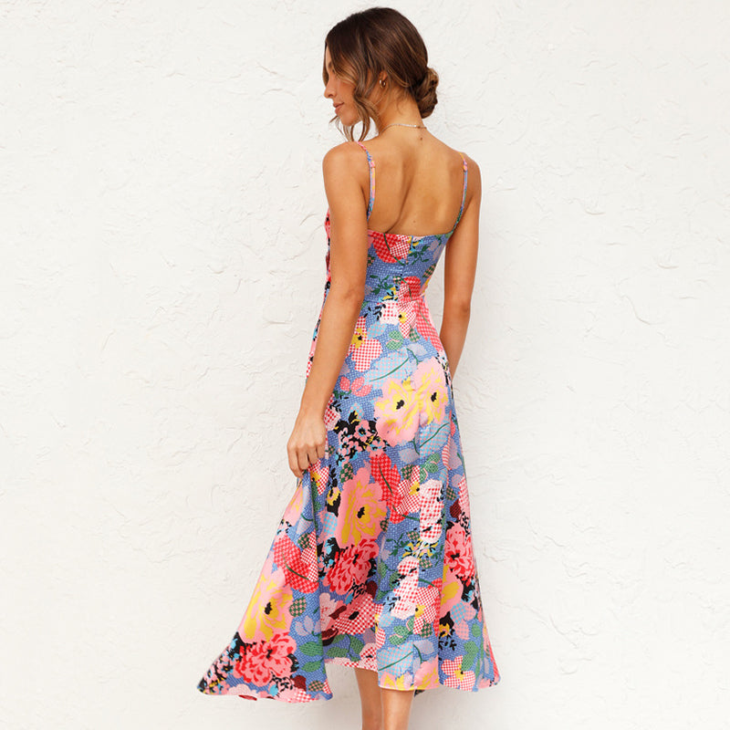 Faith Stijlvolle Maxi Jurk met Bloemenprint