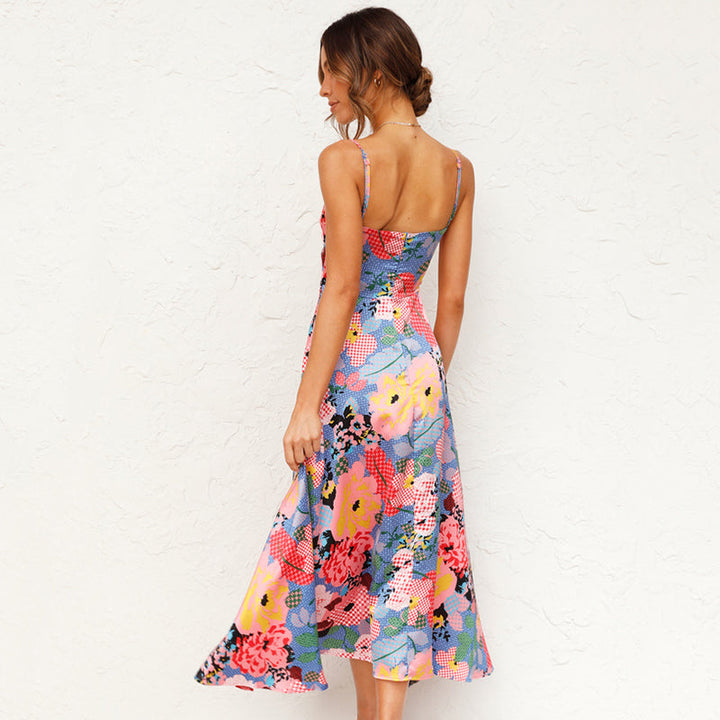 Faith Stijlvolle Maxi Jurk met Bloemenprint