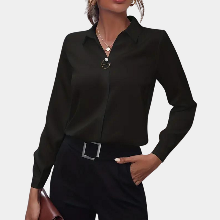 Elodie Getailleerde Blouse