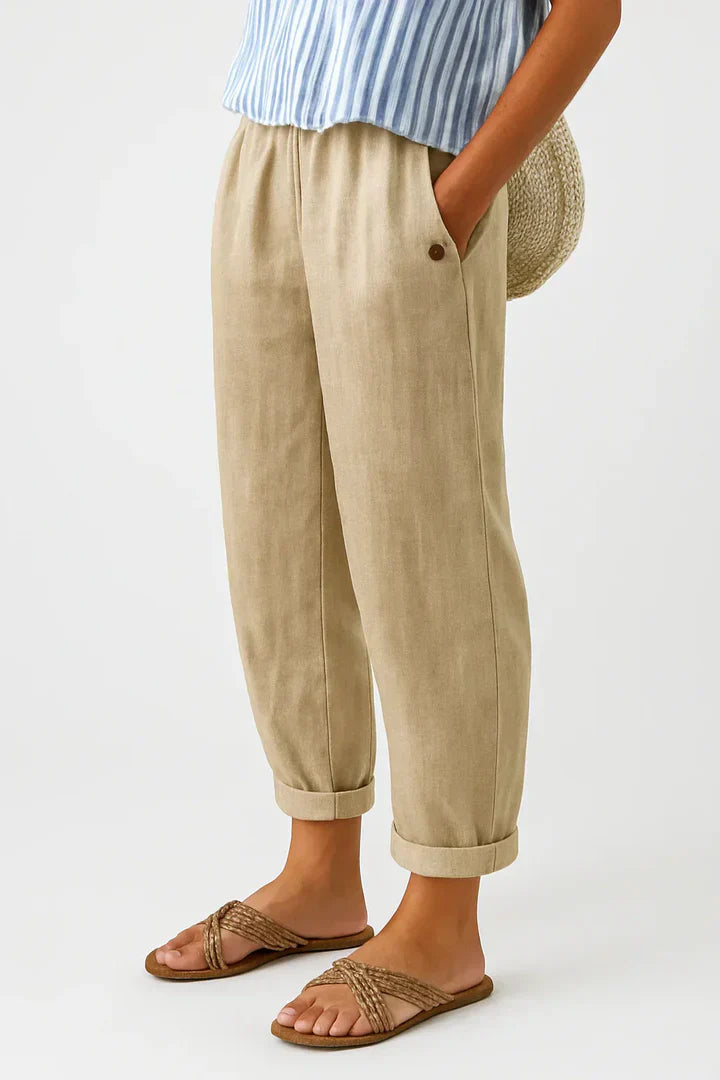 Dames Zomerbroek met Koordsluiting