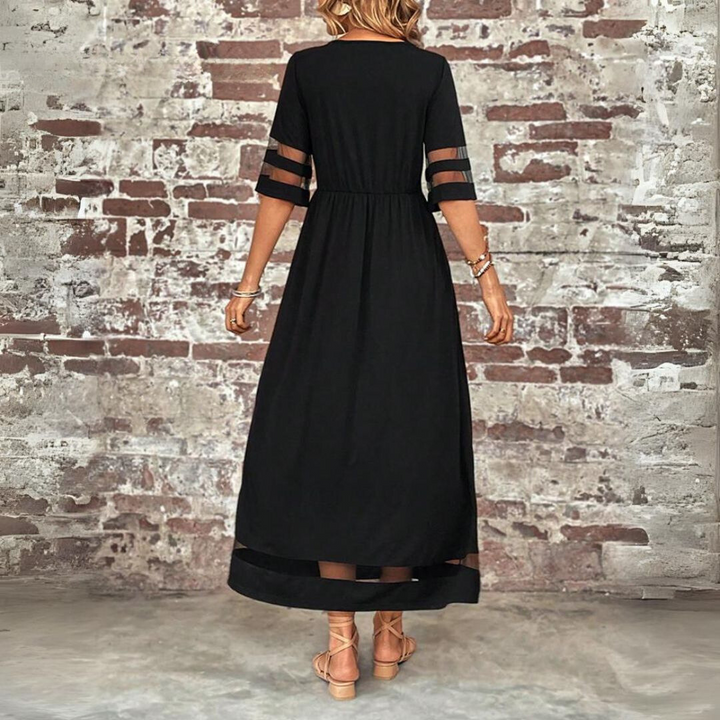 Livia Stijlvolle Maxi Jurk met Ronde hals