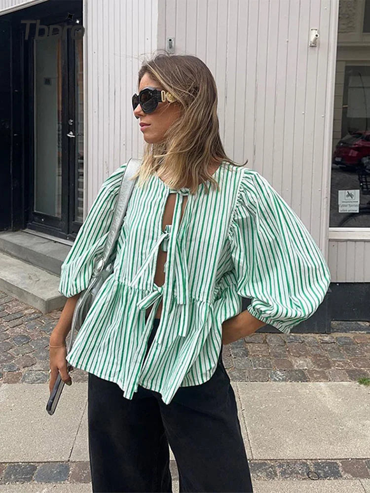 Gisou Elegante Top met Streepdessin
