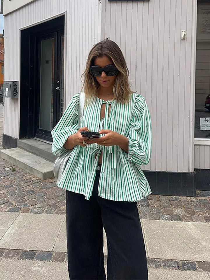 Gisou Elegante Top met Streepdessin