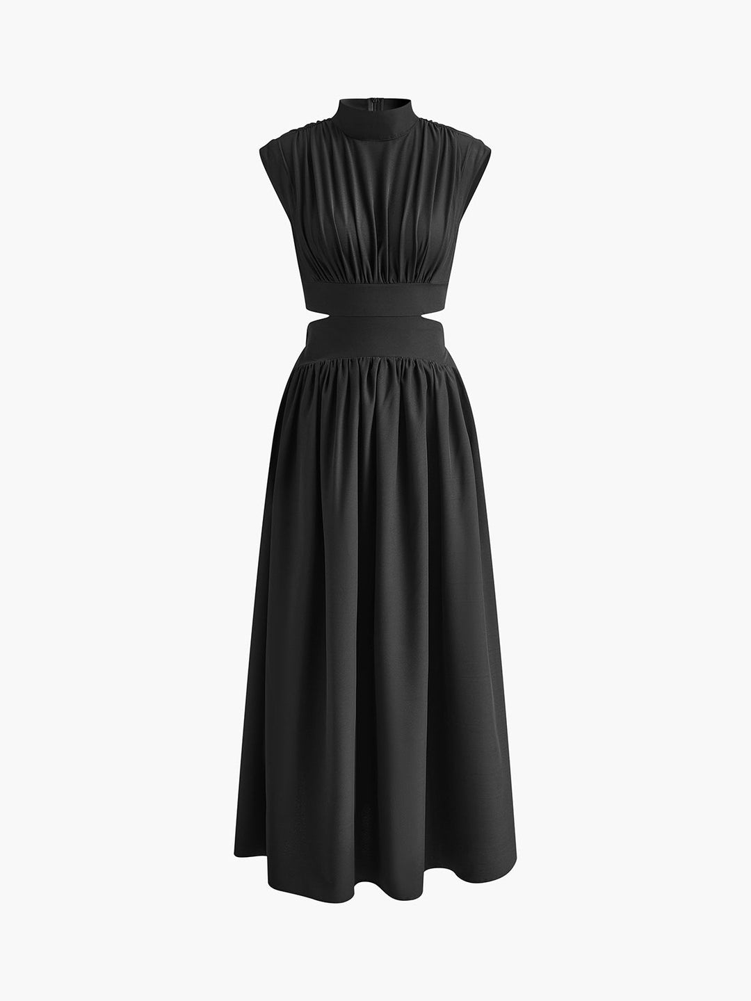 Carlien Stijlvolle Maxi Jurk met Hoge hals