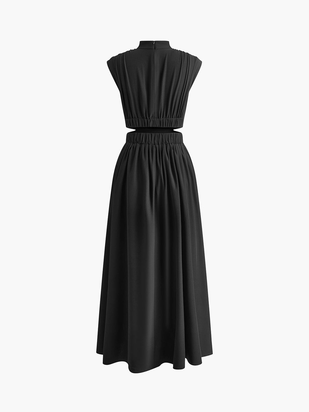 Carlien Stijlvolle Maxi Jurk met Hoge hals