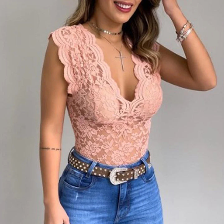 Luna Tijdloze Top met V-hals