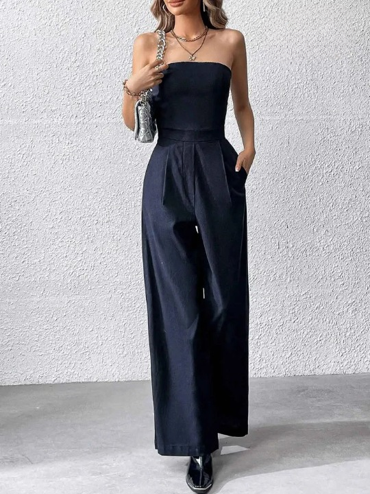Dalina Wijde Playsuit met Ritssluiting