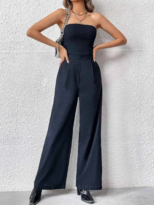 Dalina Wijde Playsuit met Ritssluiting