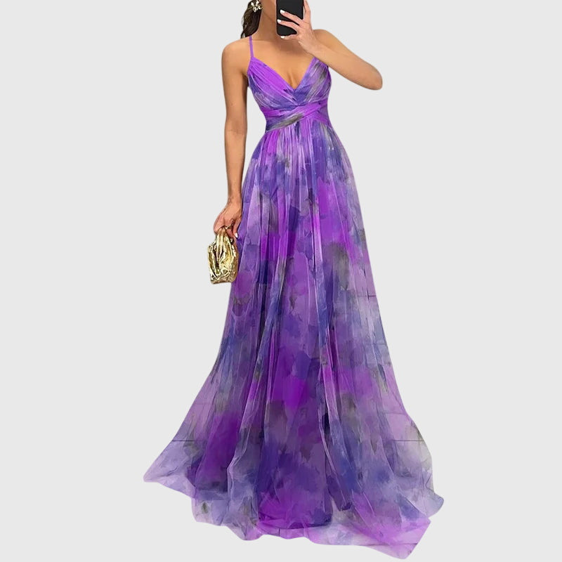 Giselle Stijlvolle Maxi Jurk met Bloemenprint