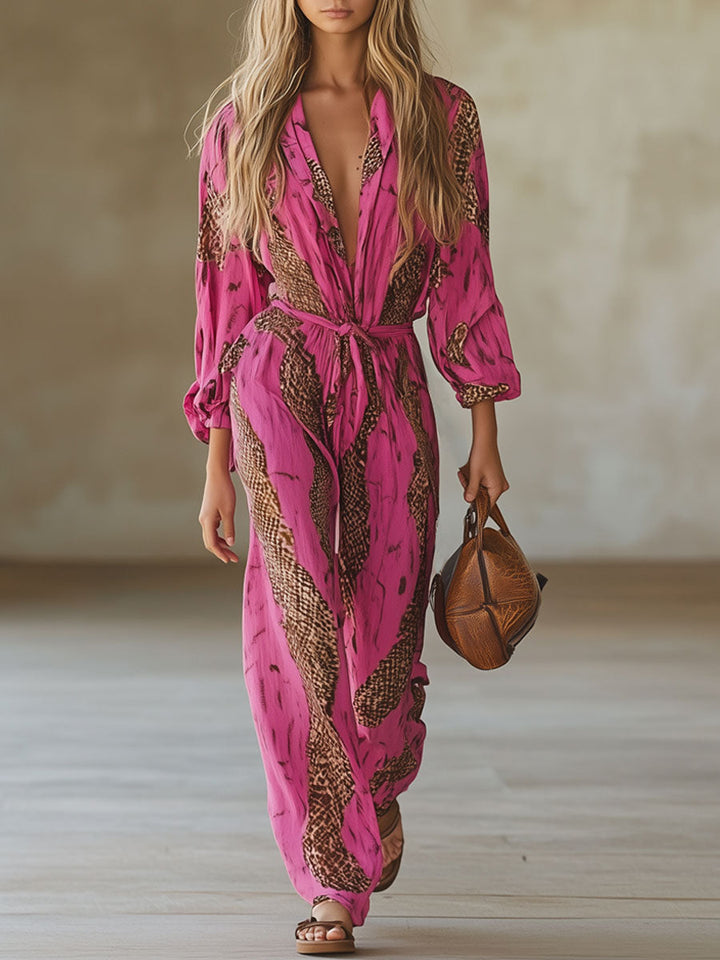 Allegra Stijlvolle Jumpsuit met V-hals