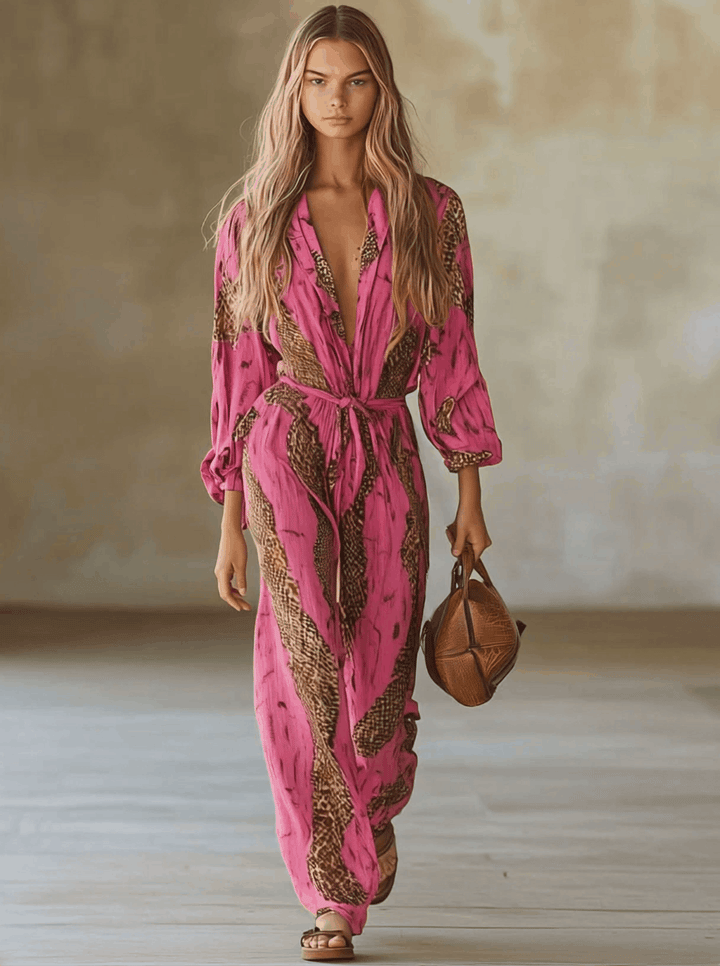 Allegra Stijlvolle Jumpsuit met V-hals