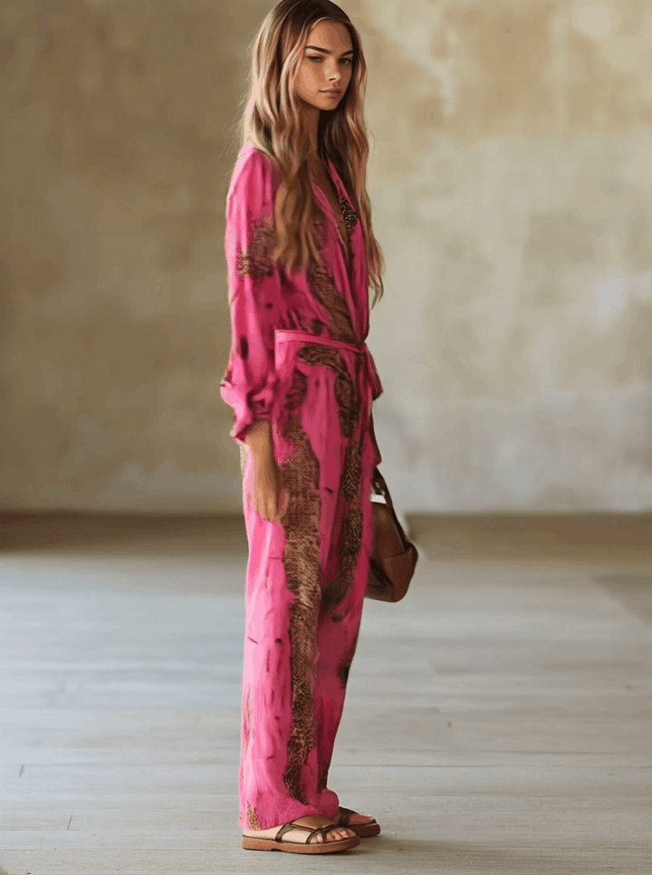 Allegra Stijlvolle Jumpsuit met V-hals
