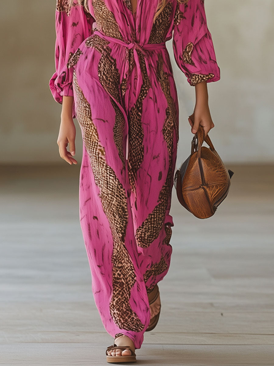 Allegra Stijlvolle Jumpsuit met V-hals