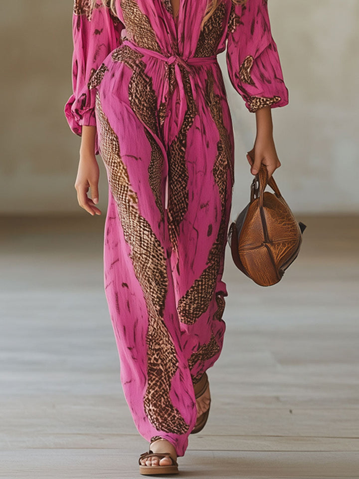 Allegra Stijlvolle Jumpsuit met V-hals