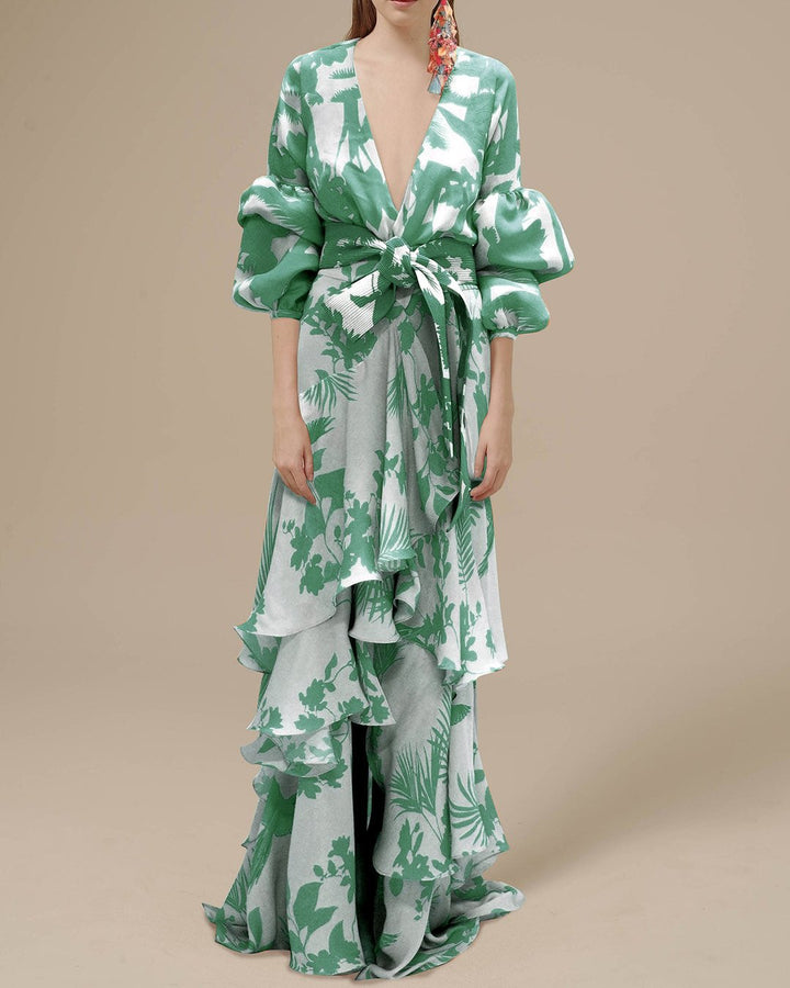 Aurelia Tijdloze Maxi Jurk met V-hals