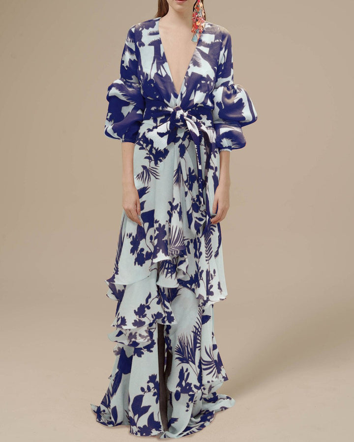 Aurelia Tijdloze Maxi Jurk met V-hals