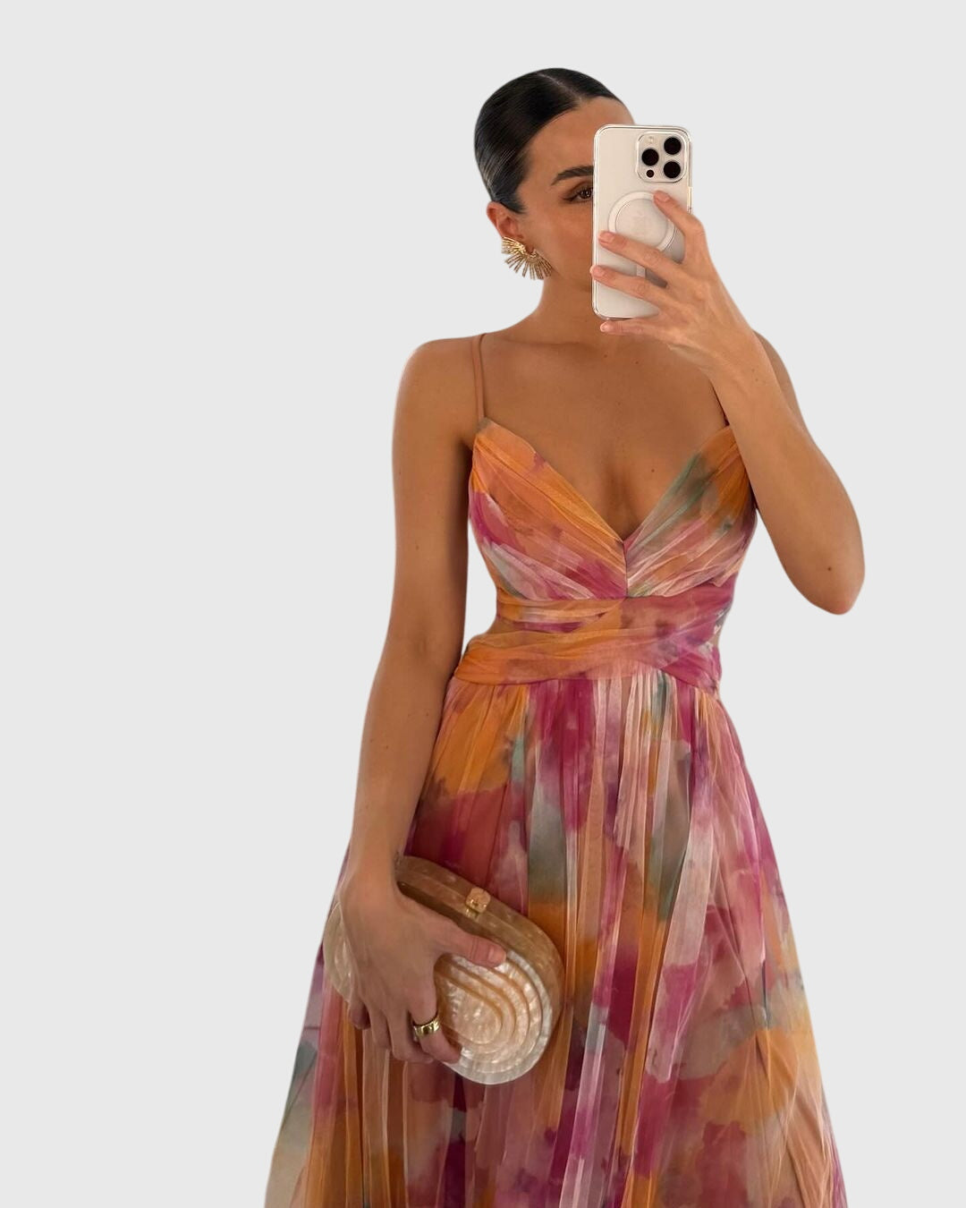 Giselle Stijlvolle Maxi Jurk met Bloemenprint