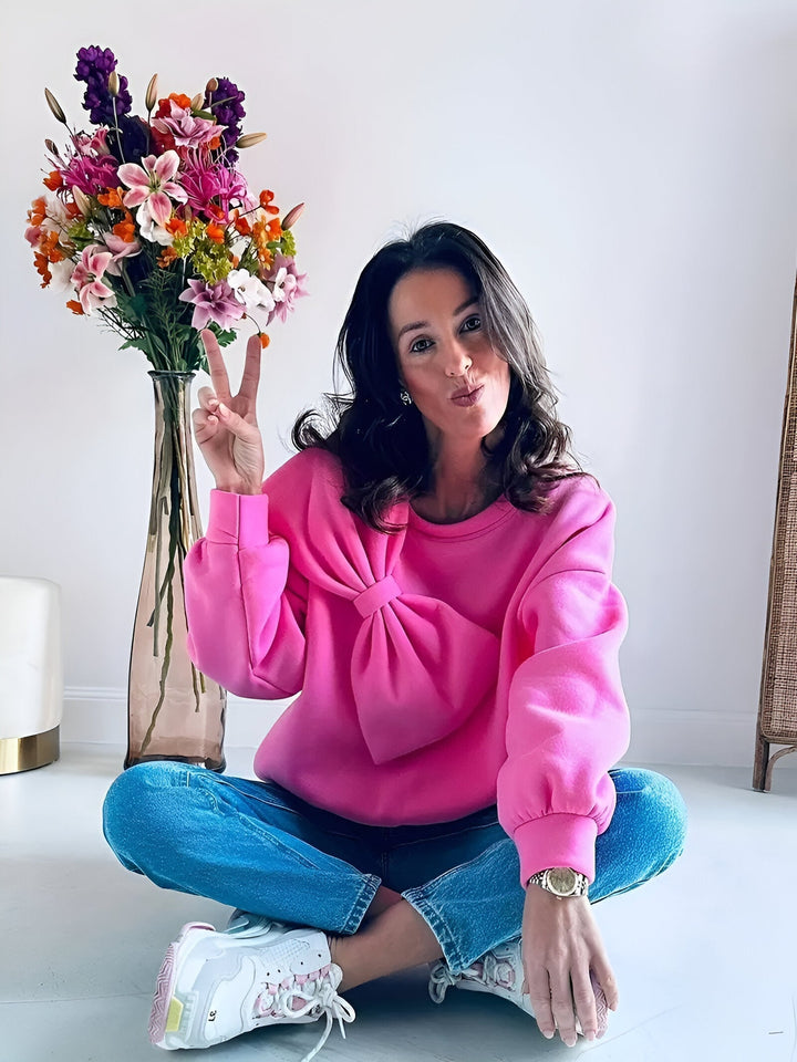 Blue Elegante Trui met Ronde hals