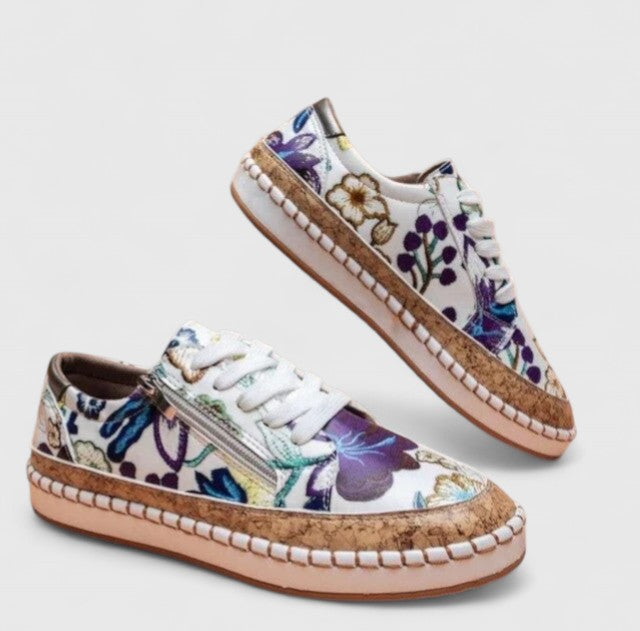Dahlia Comfortabele Schoenen met Bloemenprint