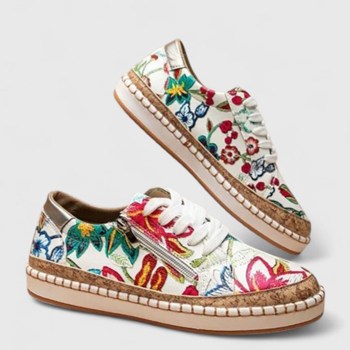 Dahlia Comfortabele Schoenen met Bloemenprint