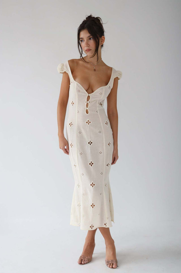 Isabella Elegante Midi Jurk