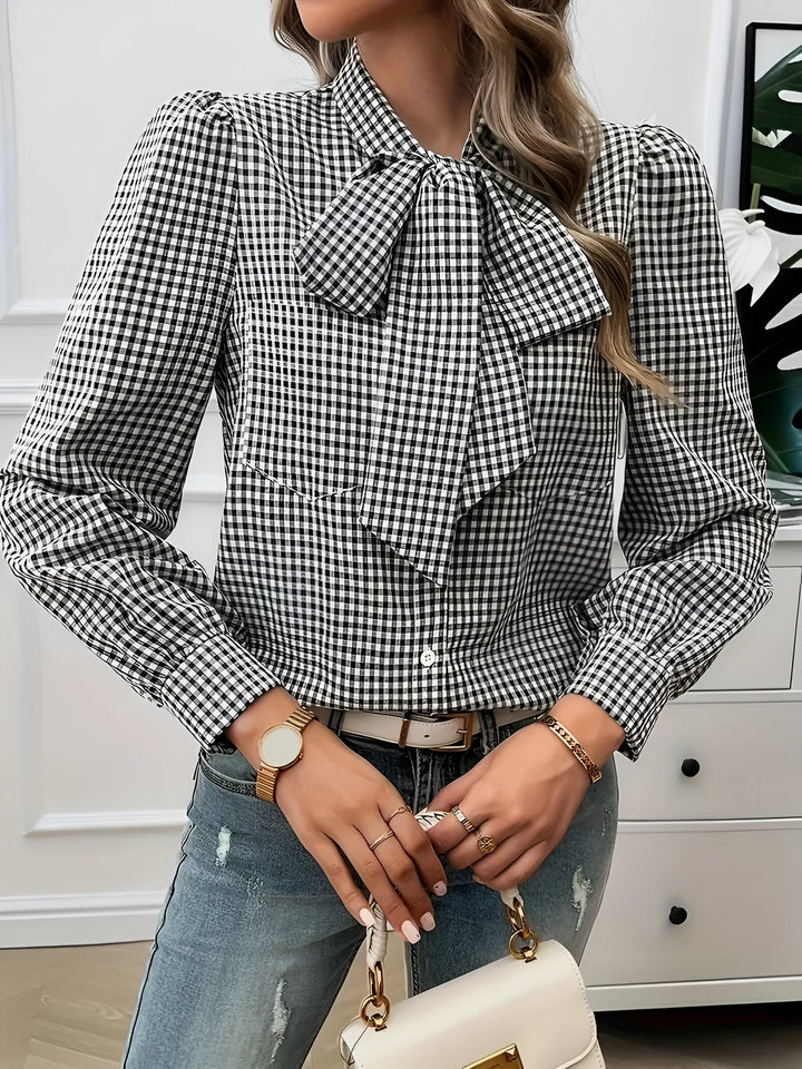 Brielle Tijdloze Blouse met Strikdetail