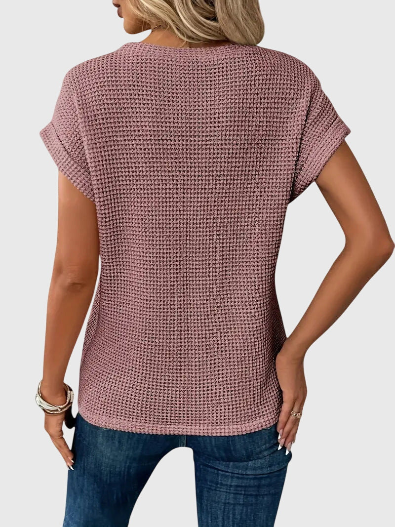 Isa Elegante Blouse met Ronde hals