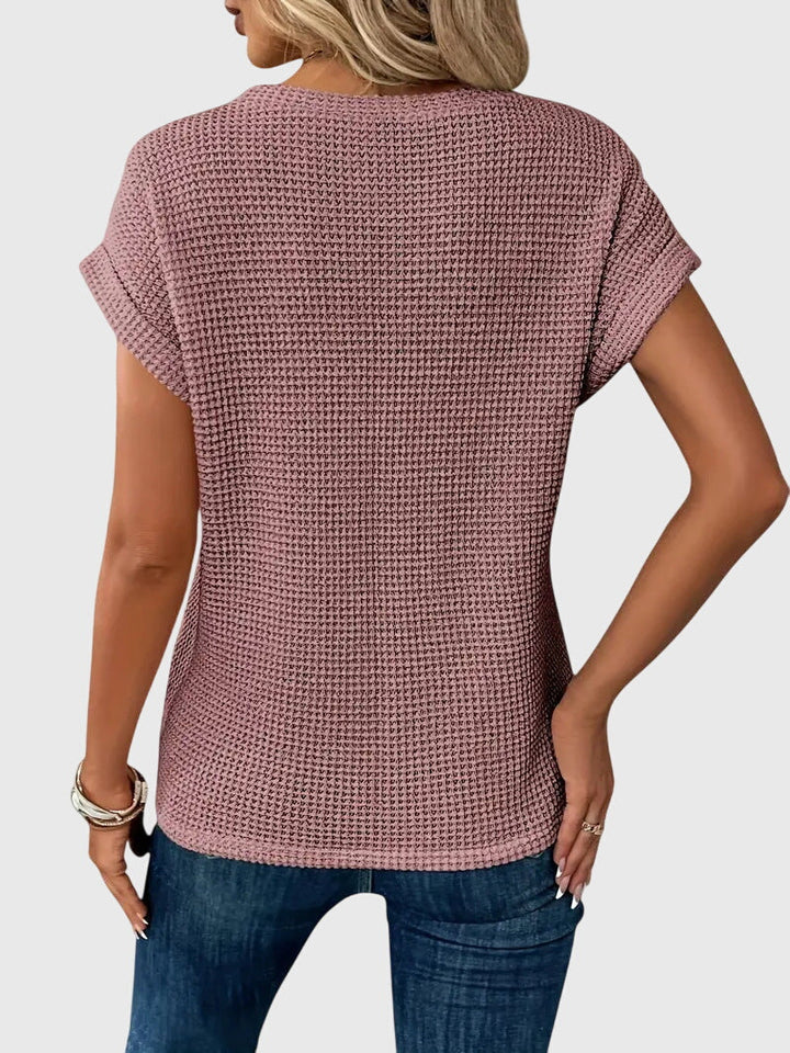 Isa Elegante Blouse met Ronde hals