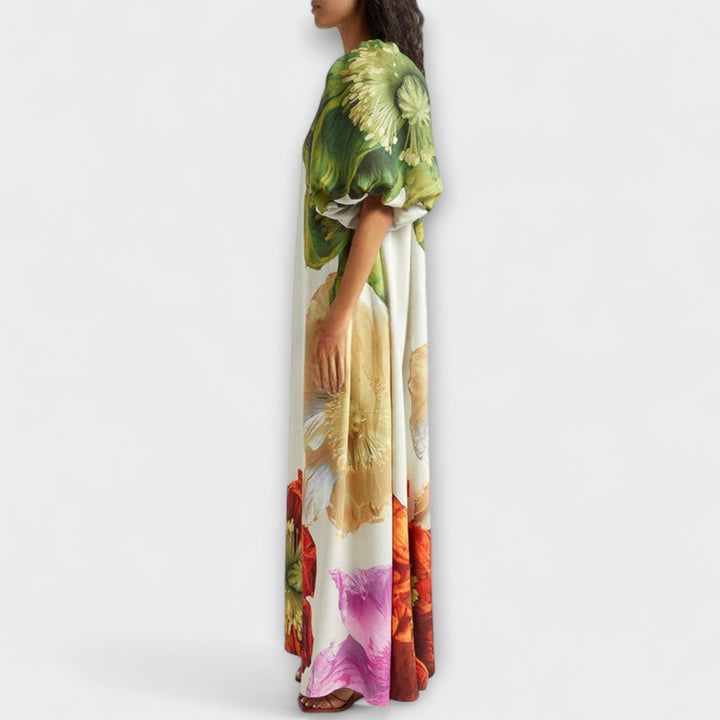 Calliope Stijlvolle Maxi Jurk met Off-shoulder