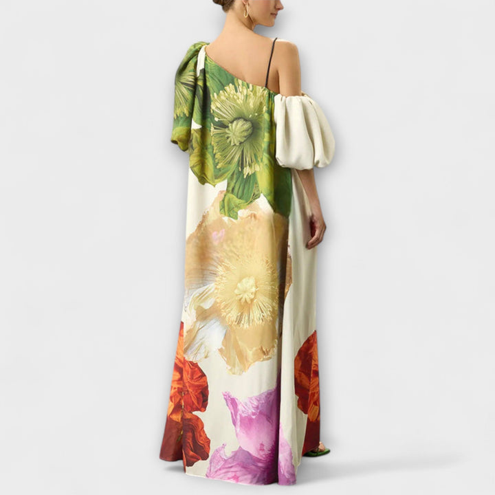 Calliope Stijlvolle Maxi Jurk met Off-shoulder