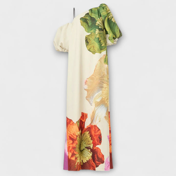Calliope Stijlvolle Maxi Jurk met Off-shoulder