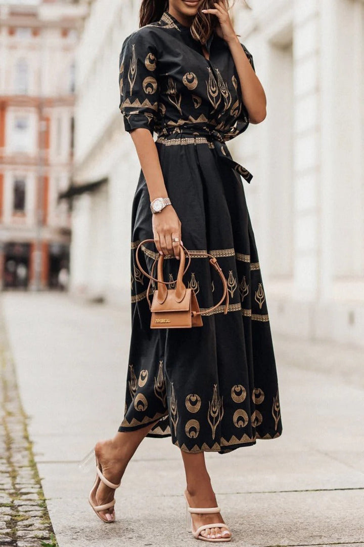 Cassandra Tijdloze Midi Jurk