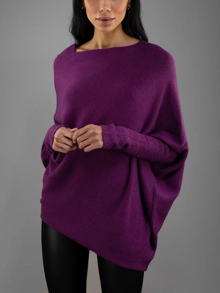 Celestina Relaxte Trui met Off-shoulder