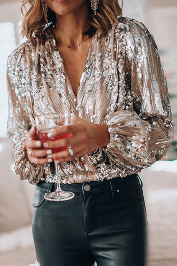 Valeria Elegante Blouse met V-hals